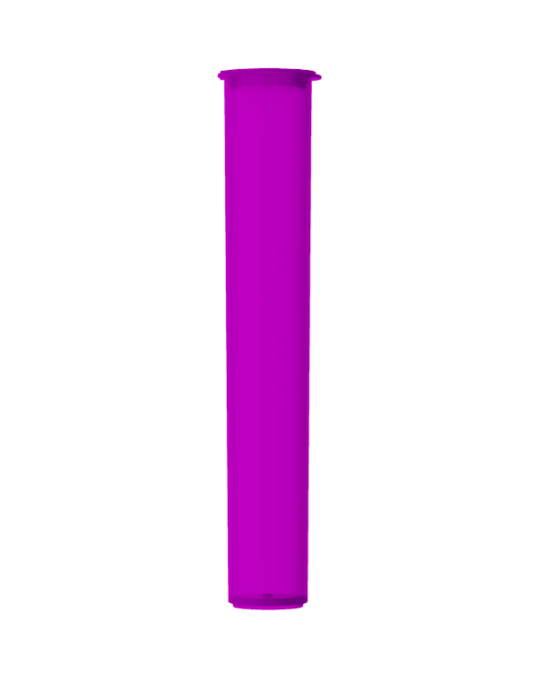 a purple tube with a black background