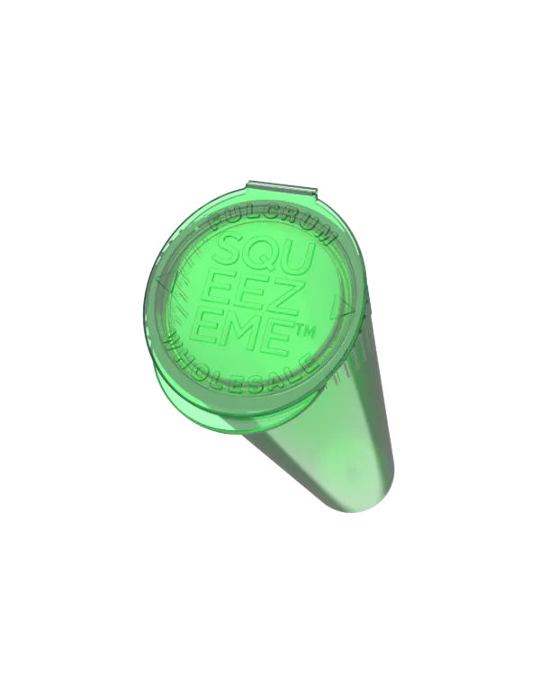 a green plastic container with a lid