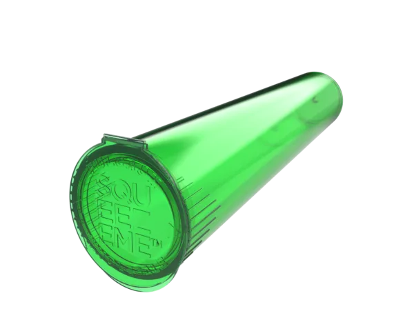 a green plastic cup with a lid