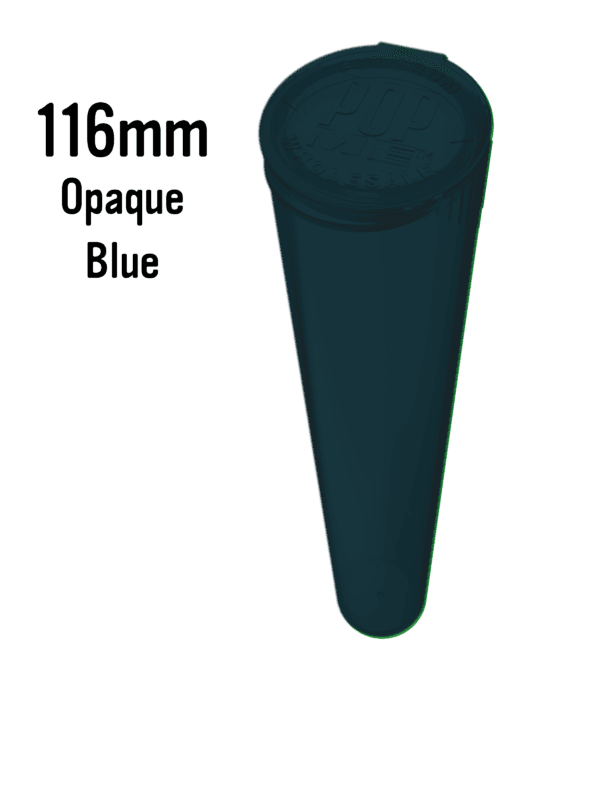 opaque blue joint tube