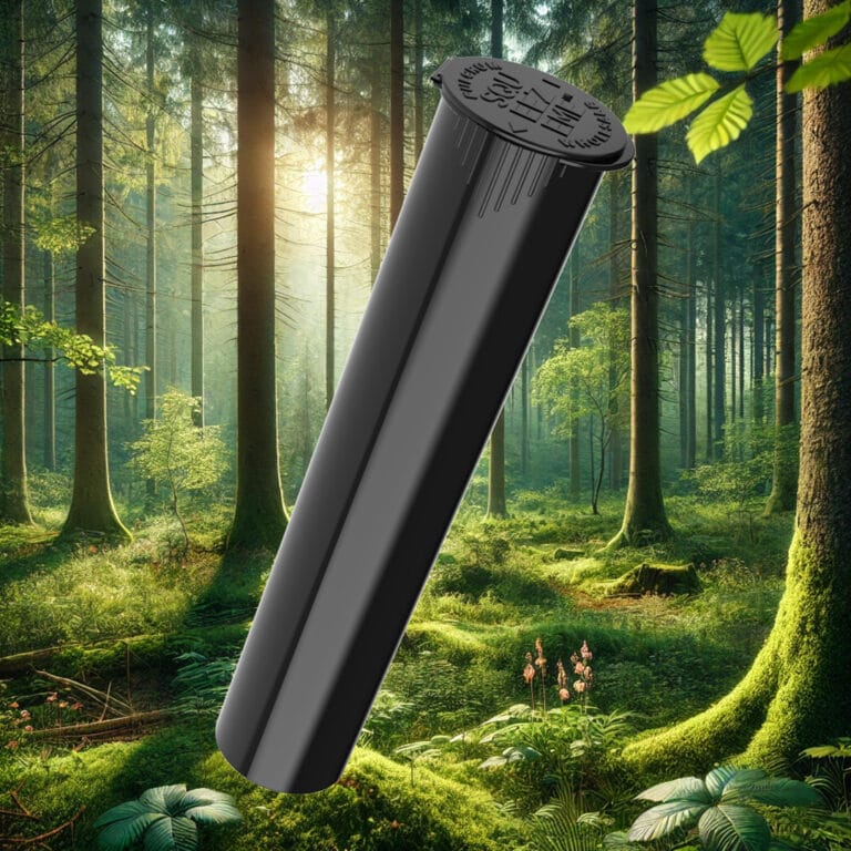 Bioblack tubes in the forest